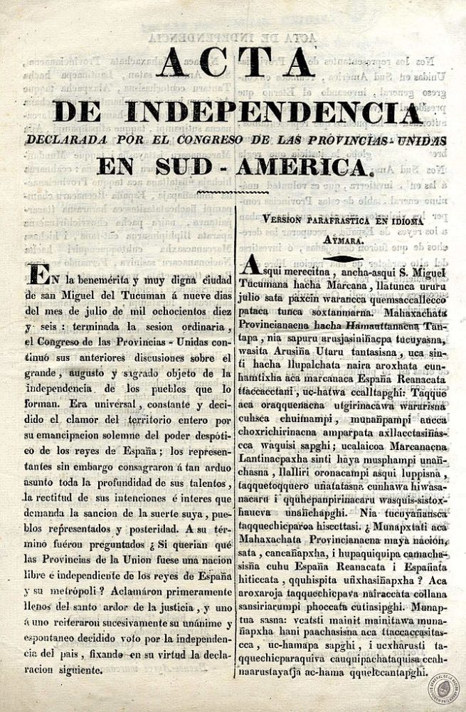 Declaración de independencia de la Argentina – IES N° 9-001 Gral. José ...